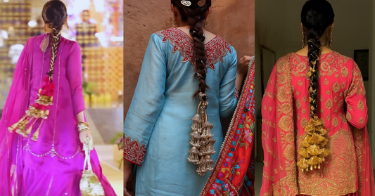 How to wear Punjabi Paranda with a Traditional Outfit