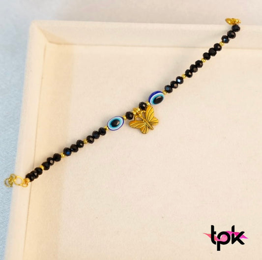 Evil Eye Butterfly Bracelet for Kids