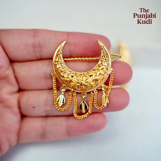 Chand Patra Chain Hair Clips Pair