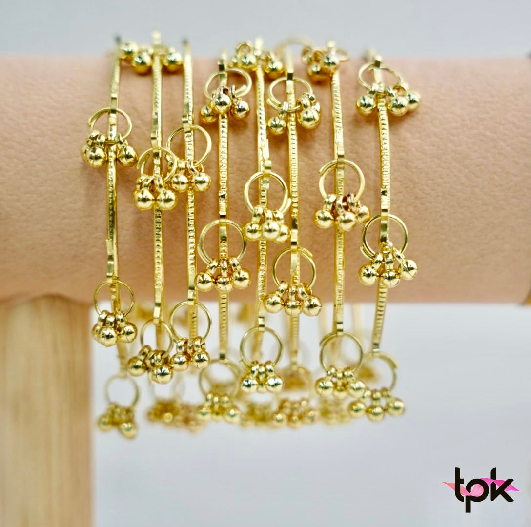 Kashmiri Ghungroo Bangles Pair (Set of 8)