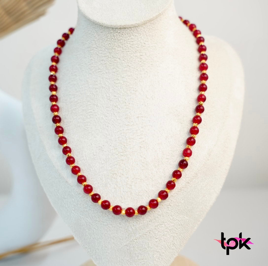 Gold Plated Mala Set (Copper Base)