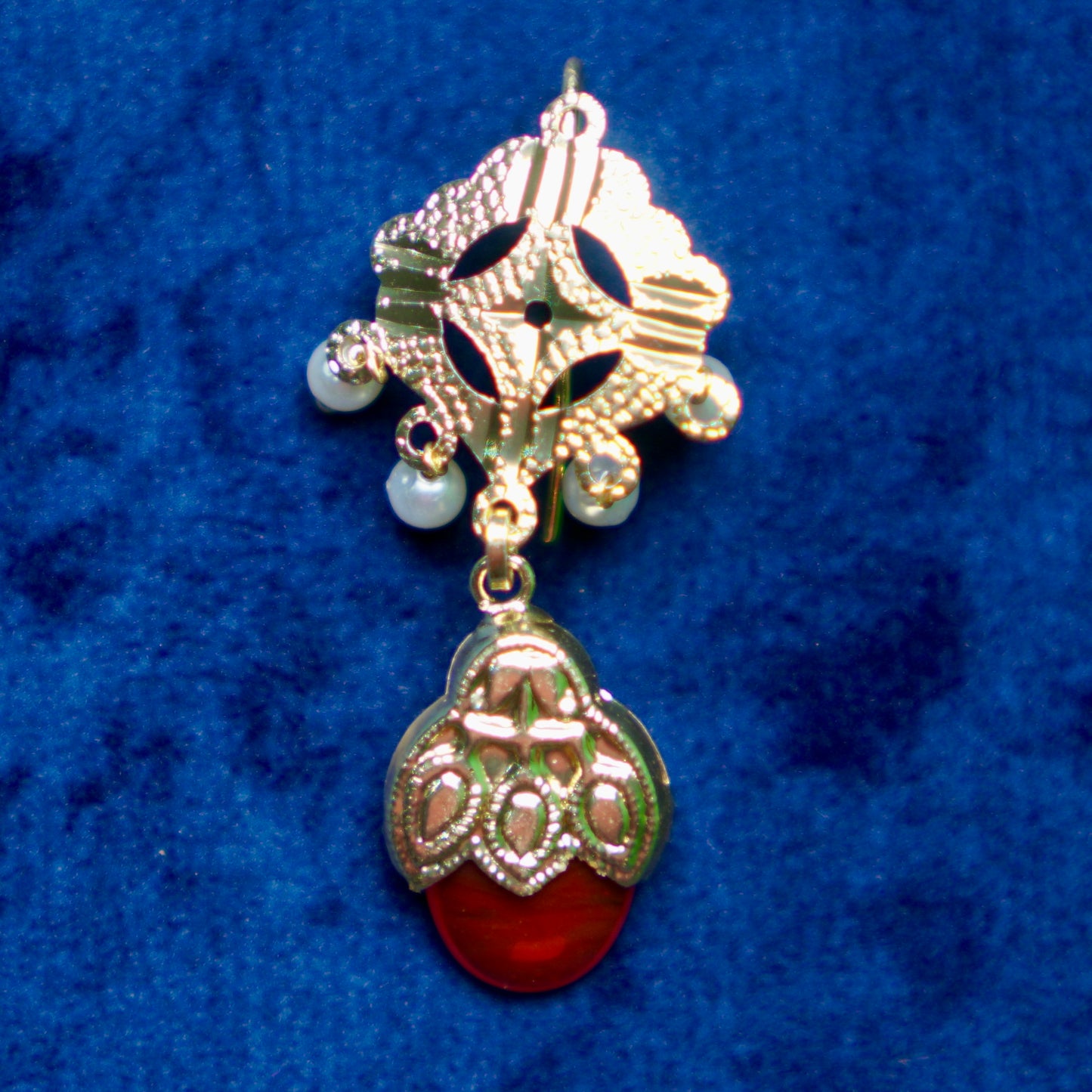 Punjabi Traditional Dakh Set with Multi color Stones