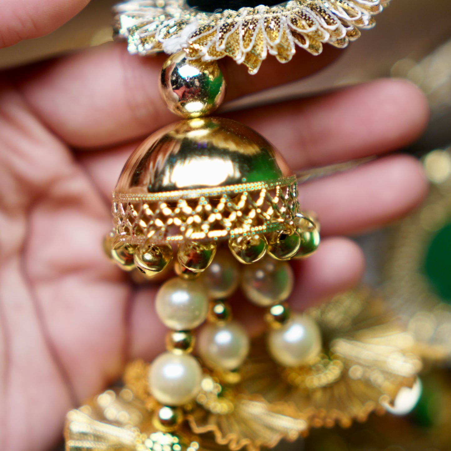 Gold Mirror Work Punjabi Lotan Paranda
