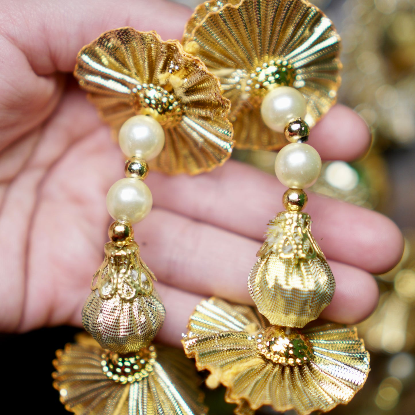 Gold Mirror Work Punjabi Lotan Paranda