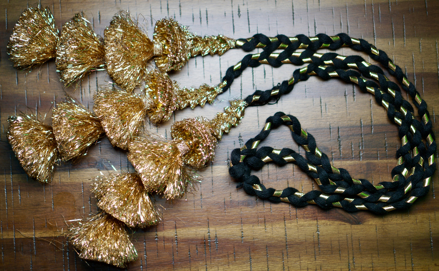 Gold Tassel Ghungroo Paranda