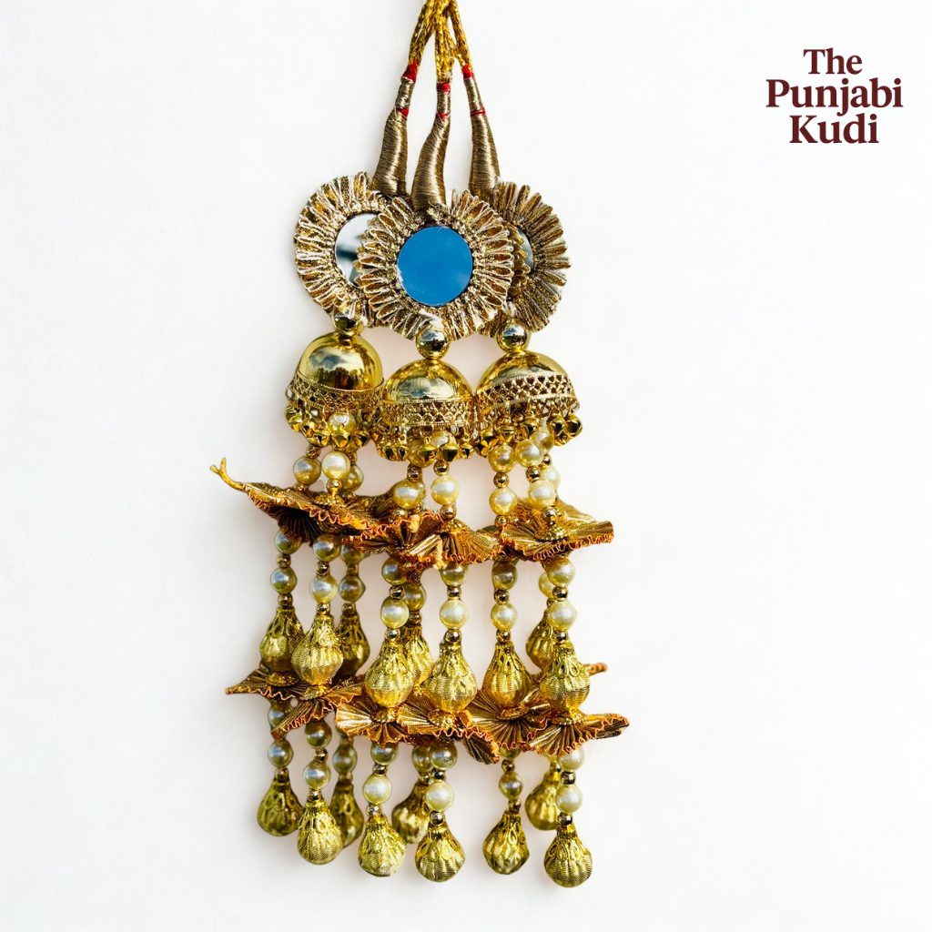 Gold Mirror Work Punjabi Lotan Paranda
