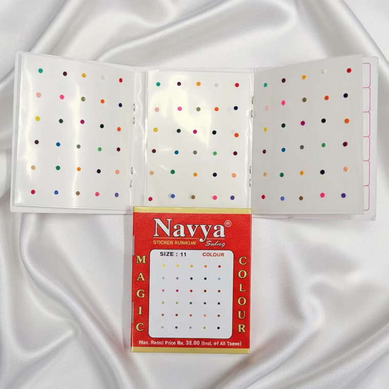 Plain Multicolor Velvet Bindis