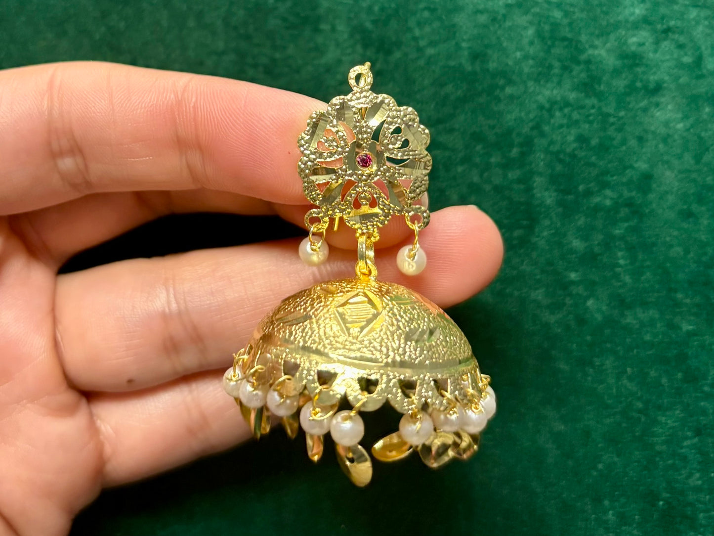 Gold Plated Lotan Tikka Set