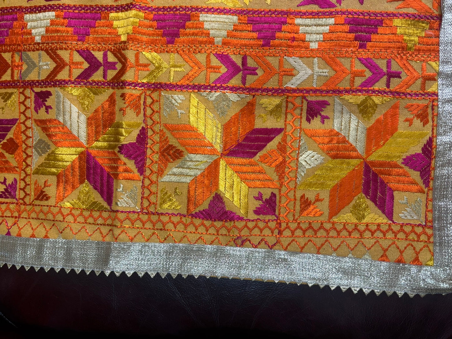 Yellow Khaddar Bagh Phulkari Dupatta