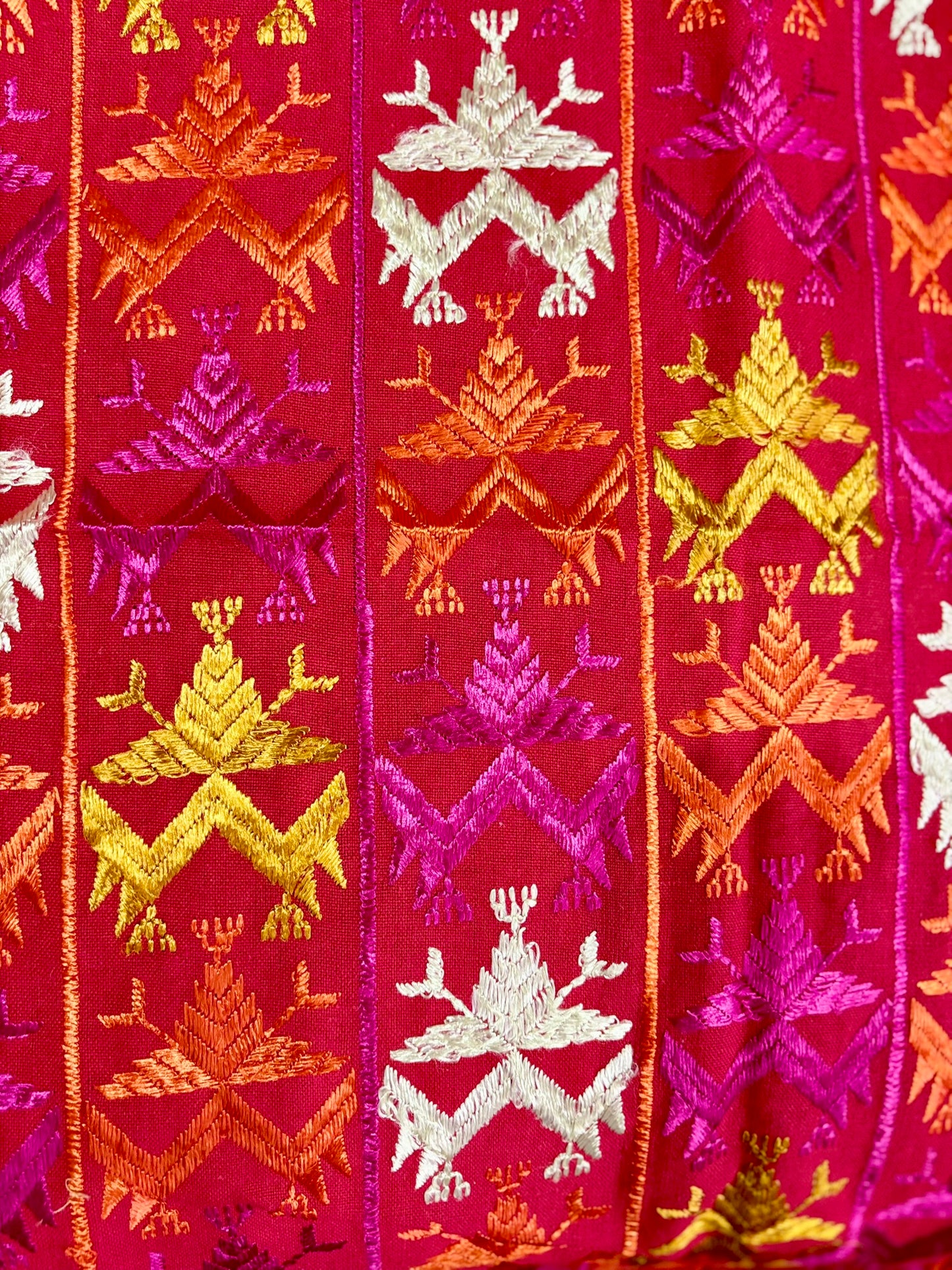 Red Khaddar Bagh Phulkari Dupatta