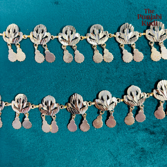 Traditional Gold Plated Punjabi Payal (Anklet) – Pair