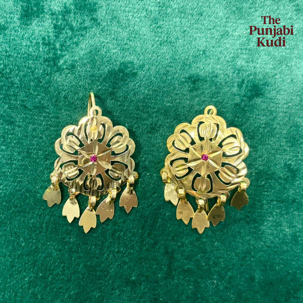 Gold Plated Small Traditional Earrings