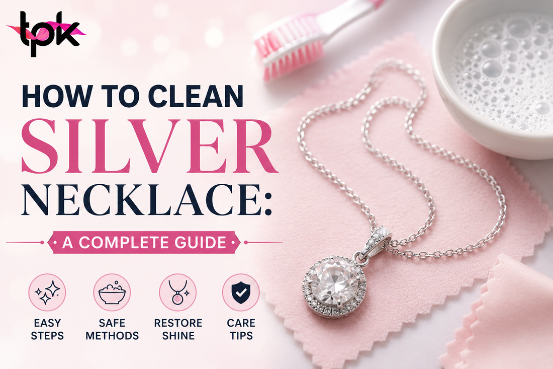 How to clean a silver necklace