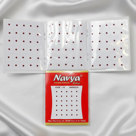 Plain Maroon Velvet Bindis