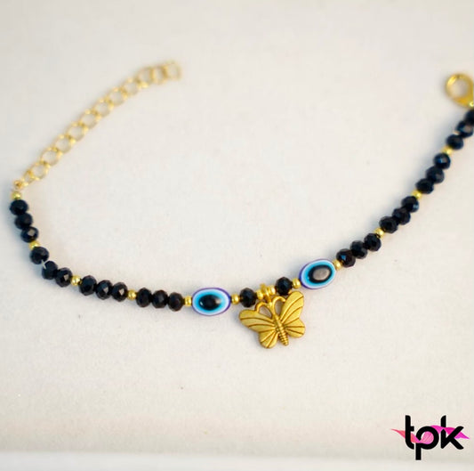 Evil Eye Butterfly Bracelet for Kids
