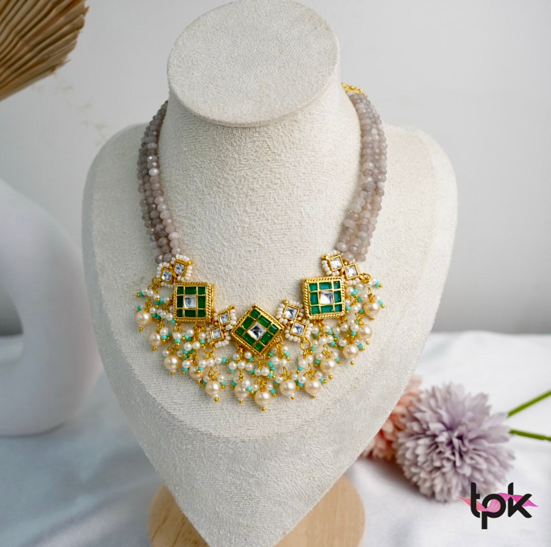 Pachi Kundan Choker Set with Earrings