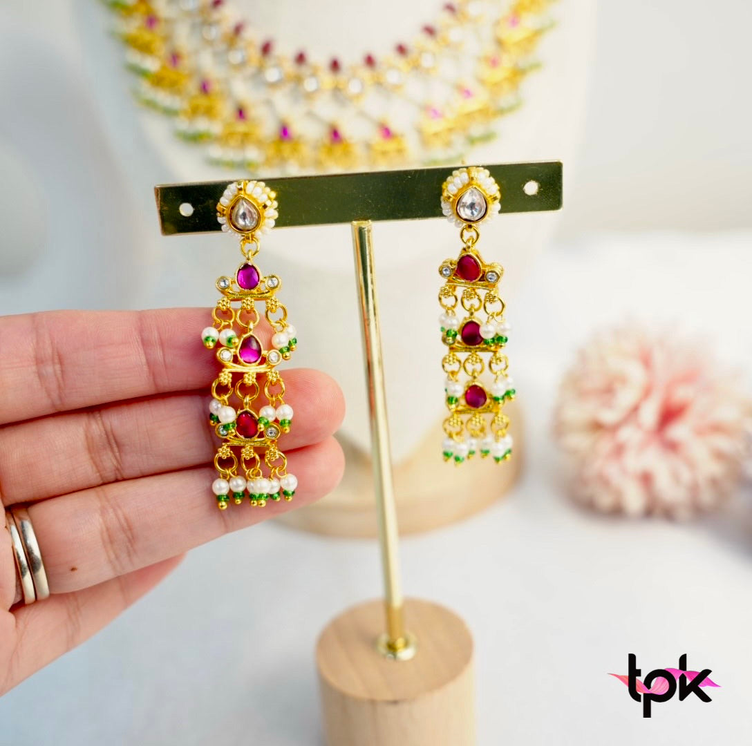 Pachi Kundan Choker Set with Earrings