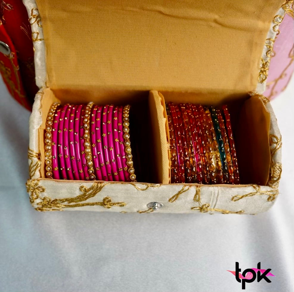 Handmade Zari Work Bangle Box