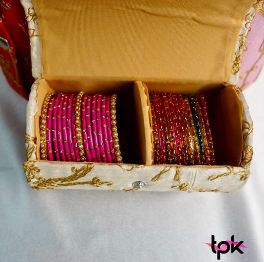 Handmade Zari Work Bangle Box