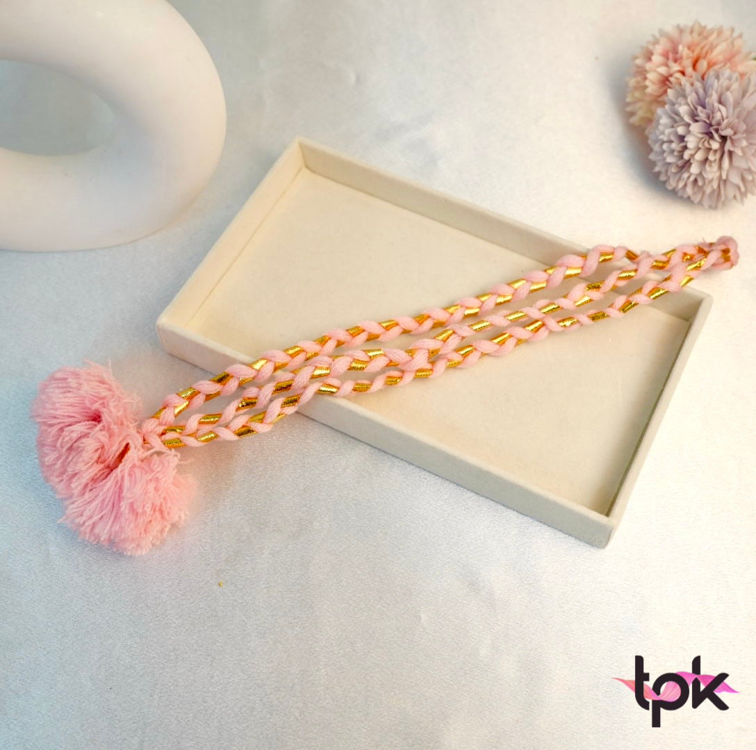 Luddi Paranda with Pom Pom Tassels - Pink