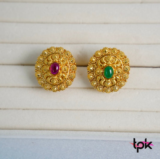 Gold Plated Antique Ring (Copper Base)