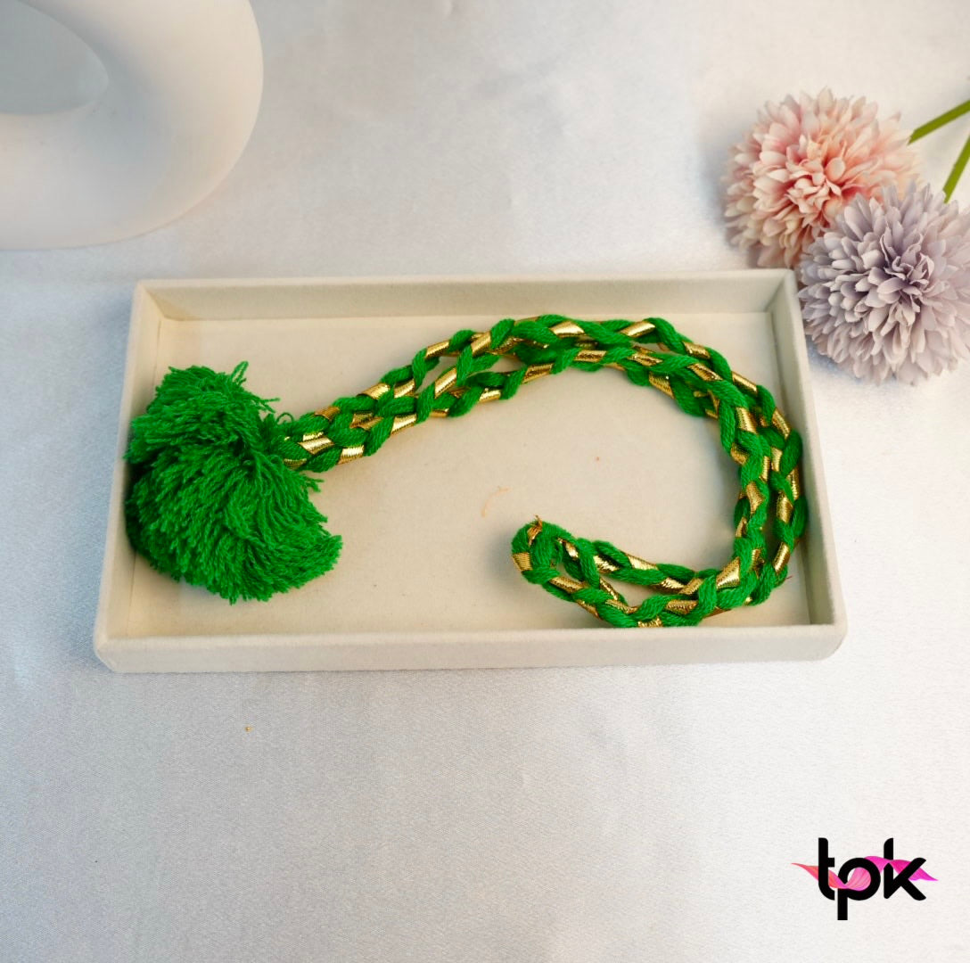 Luddi Paranda with Pom Pom Tassels - Green