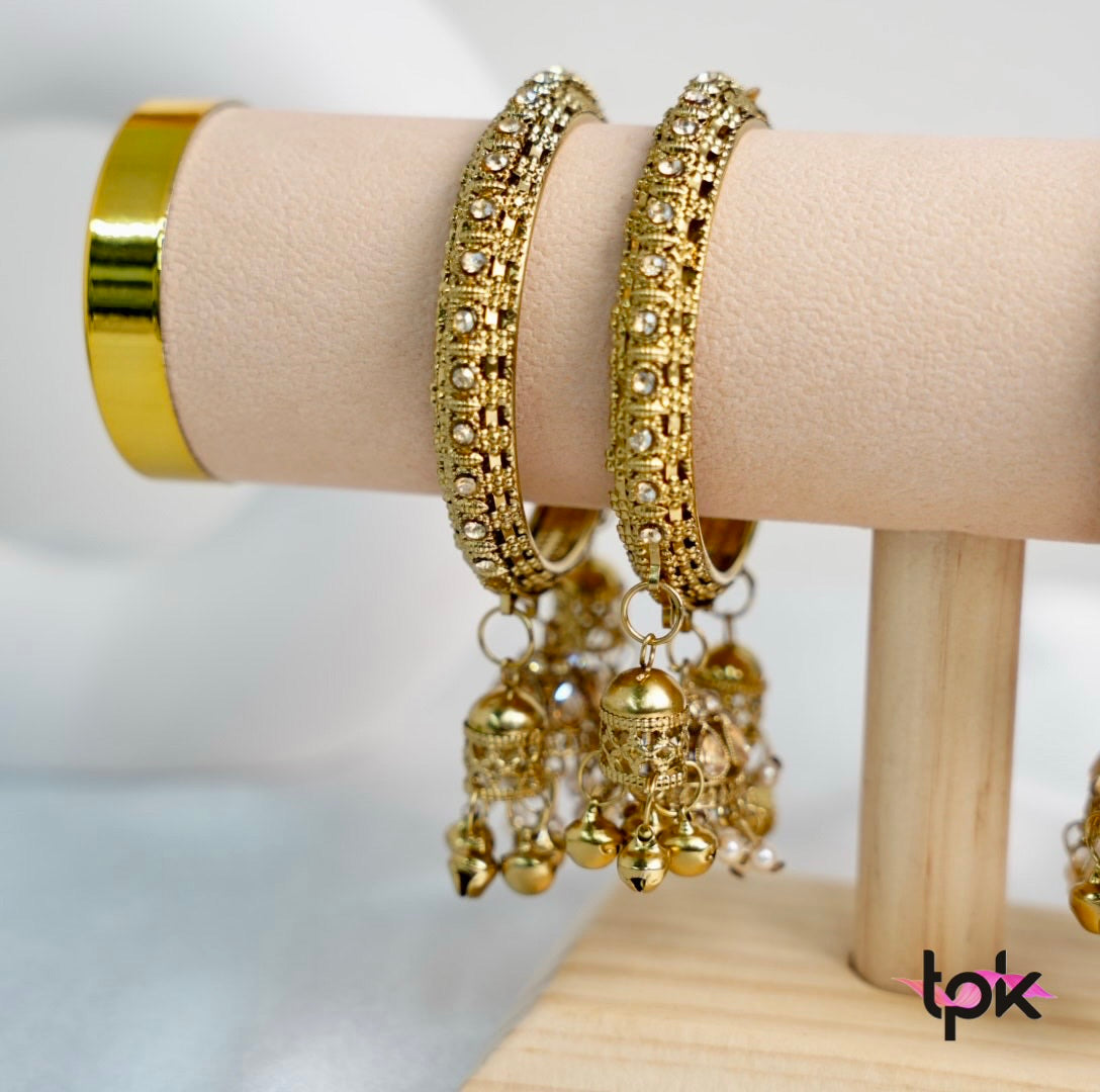 Golden kangan with latkan (Set of 2)