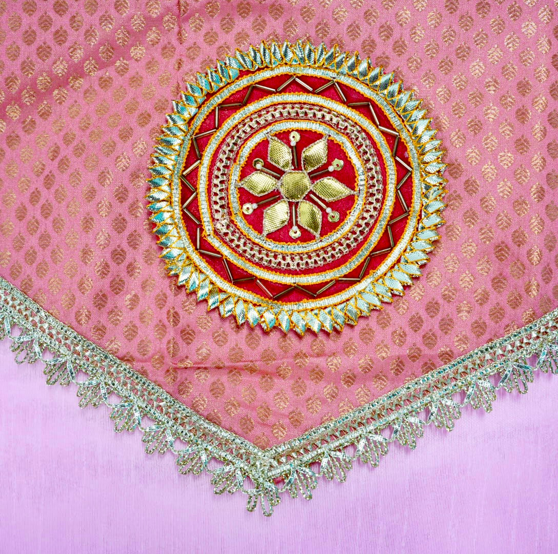 Pink Brocade Suit/Saree Cover