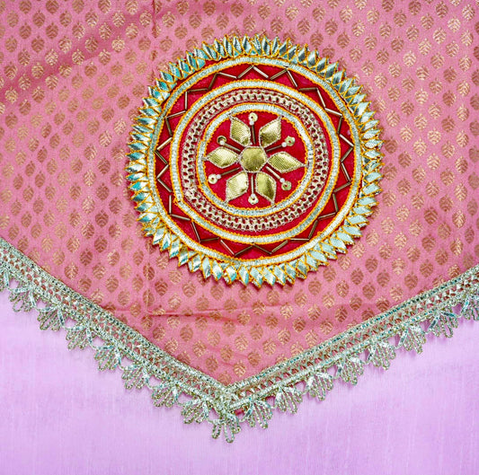 Pink Brocade Suit/Saree Cover
