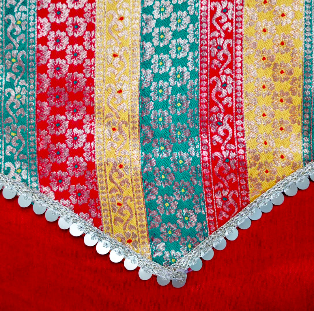 Red Brocade Suit/Saree Cover