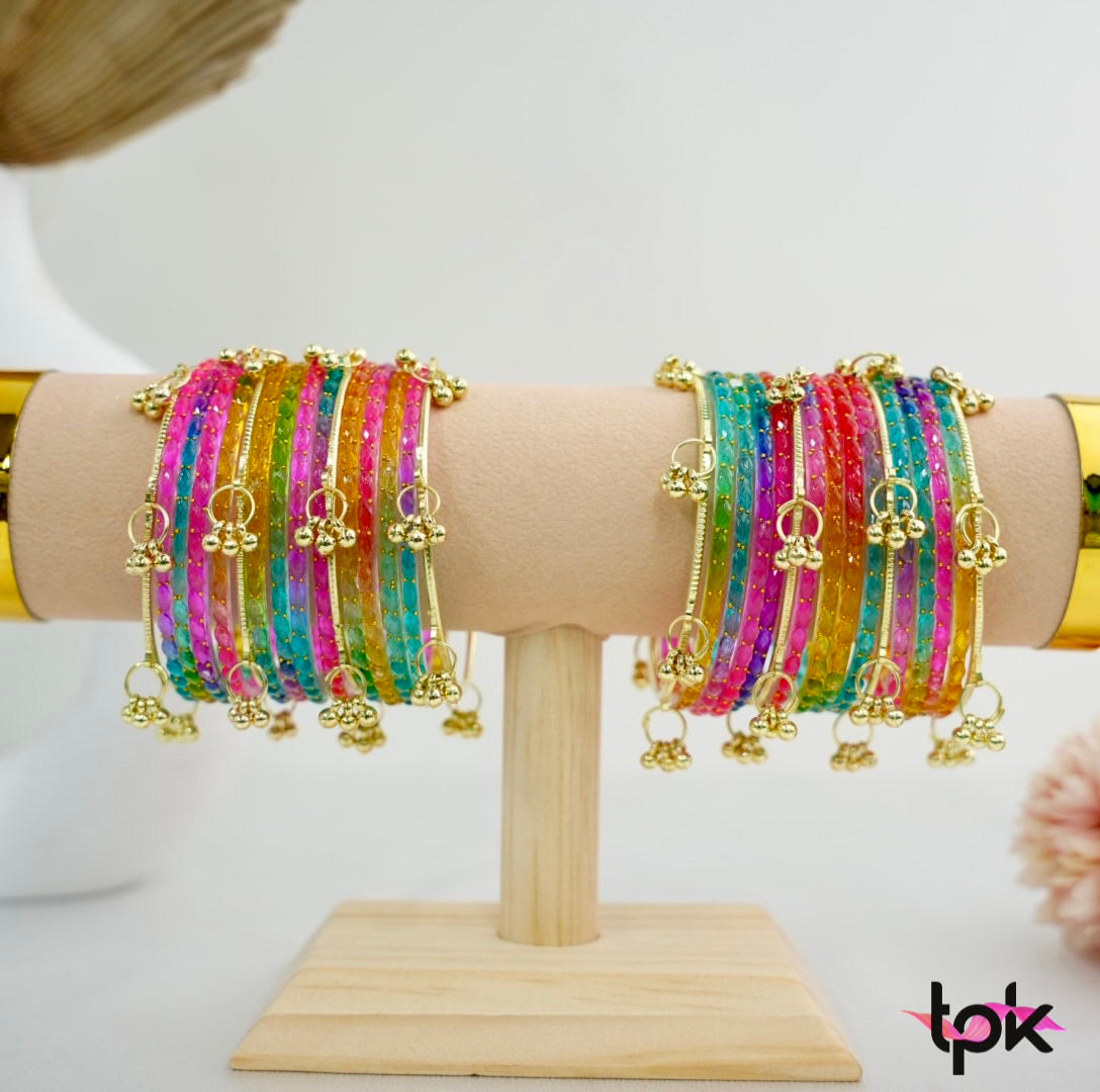 Rain drop Glass Bangles