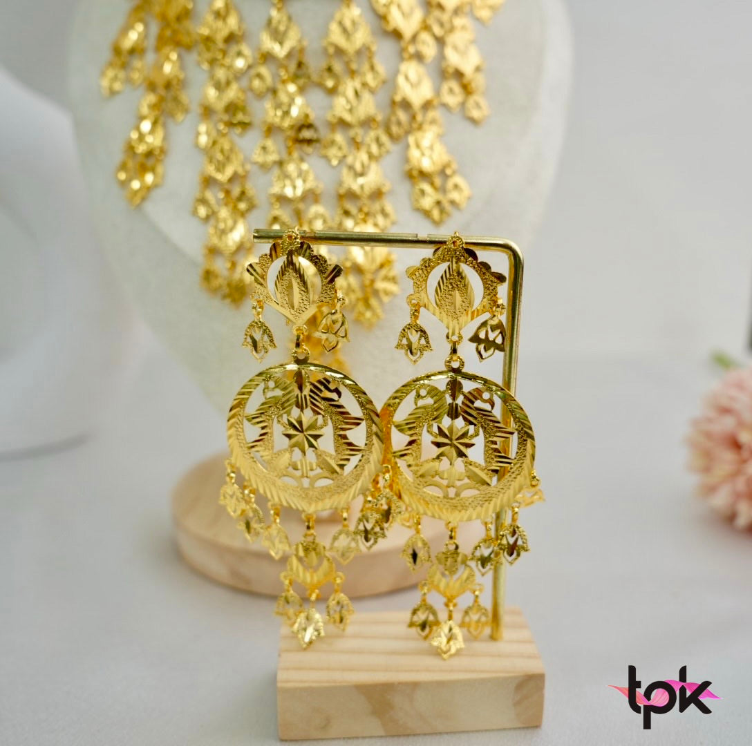 Virsa Gold Finished Choker & Earing Set