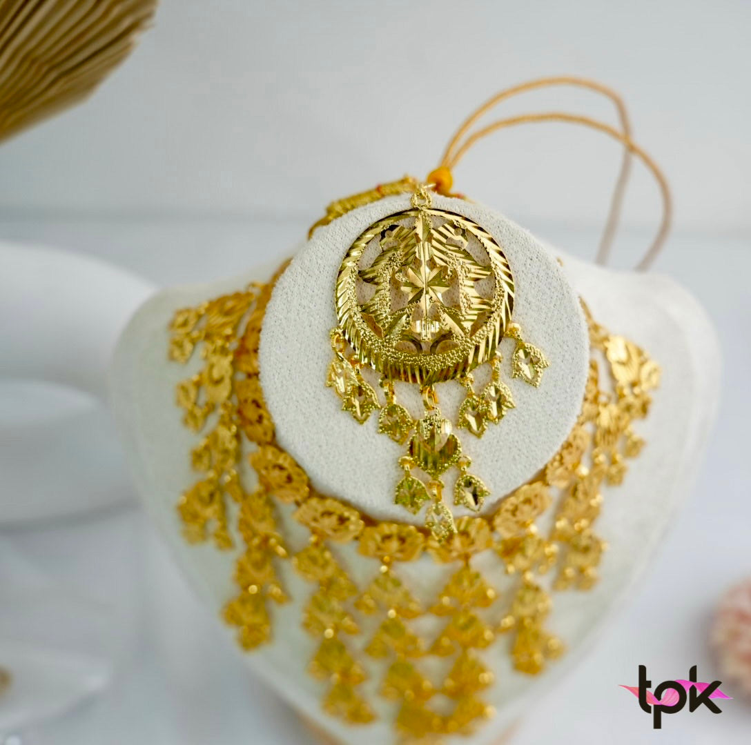Virsa Gold Finished Choker & Earing Set