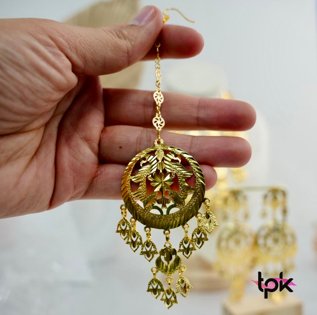 Virsa Gold Finished Choker & Earing Set