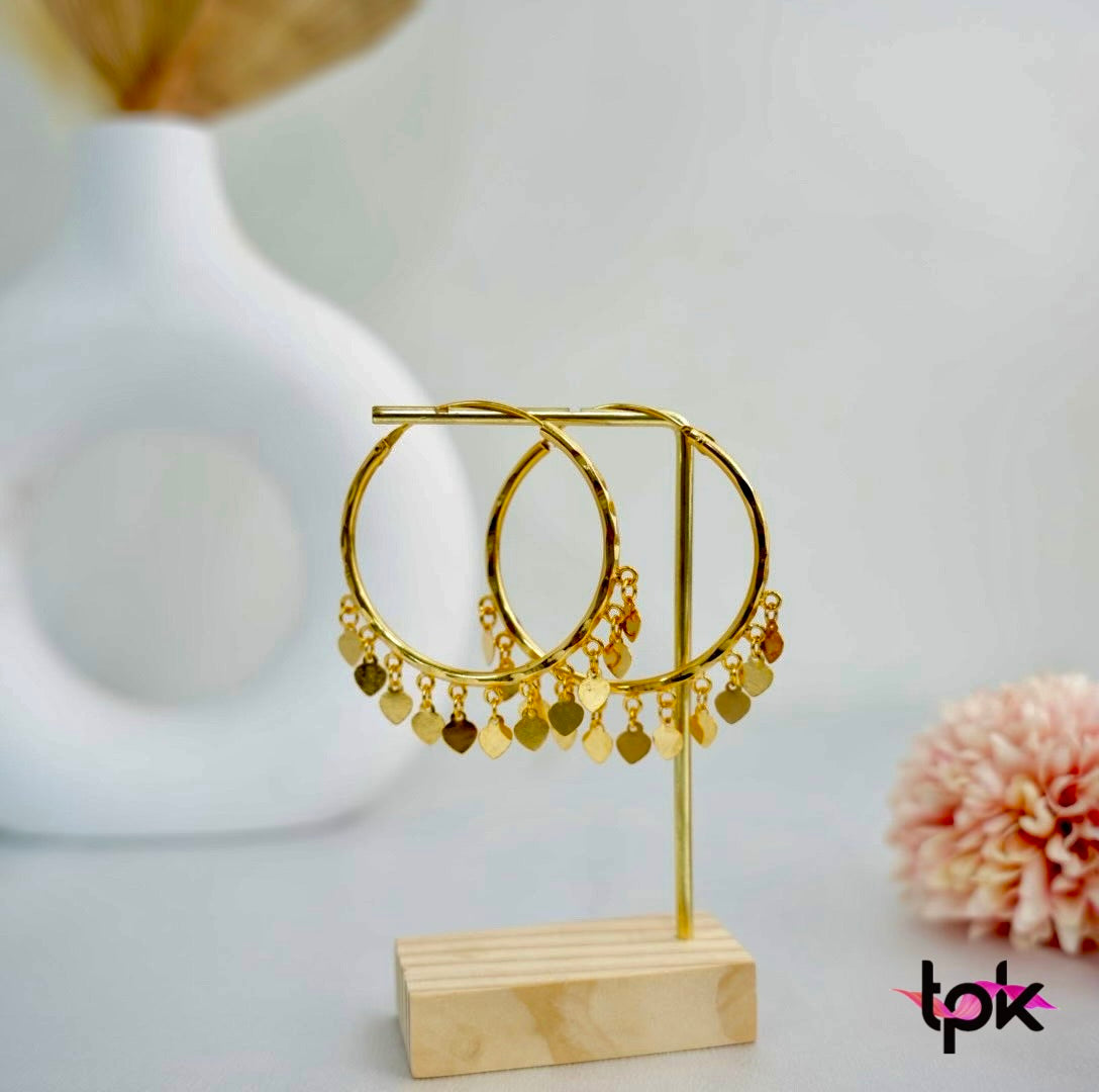 Gold Plated Pippal Patti Waaliyaan (Copper Base)
