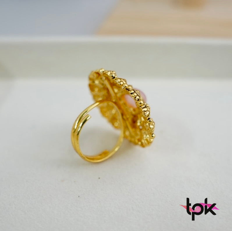 Gold Plated Antique Ring (Copper Base)