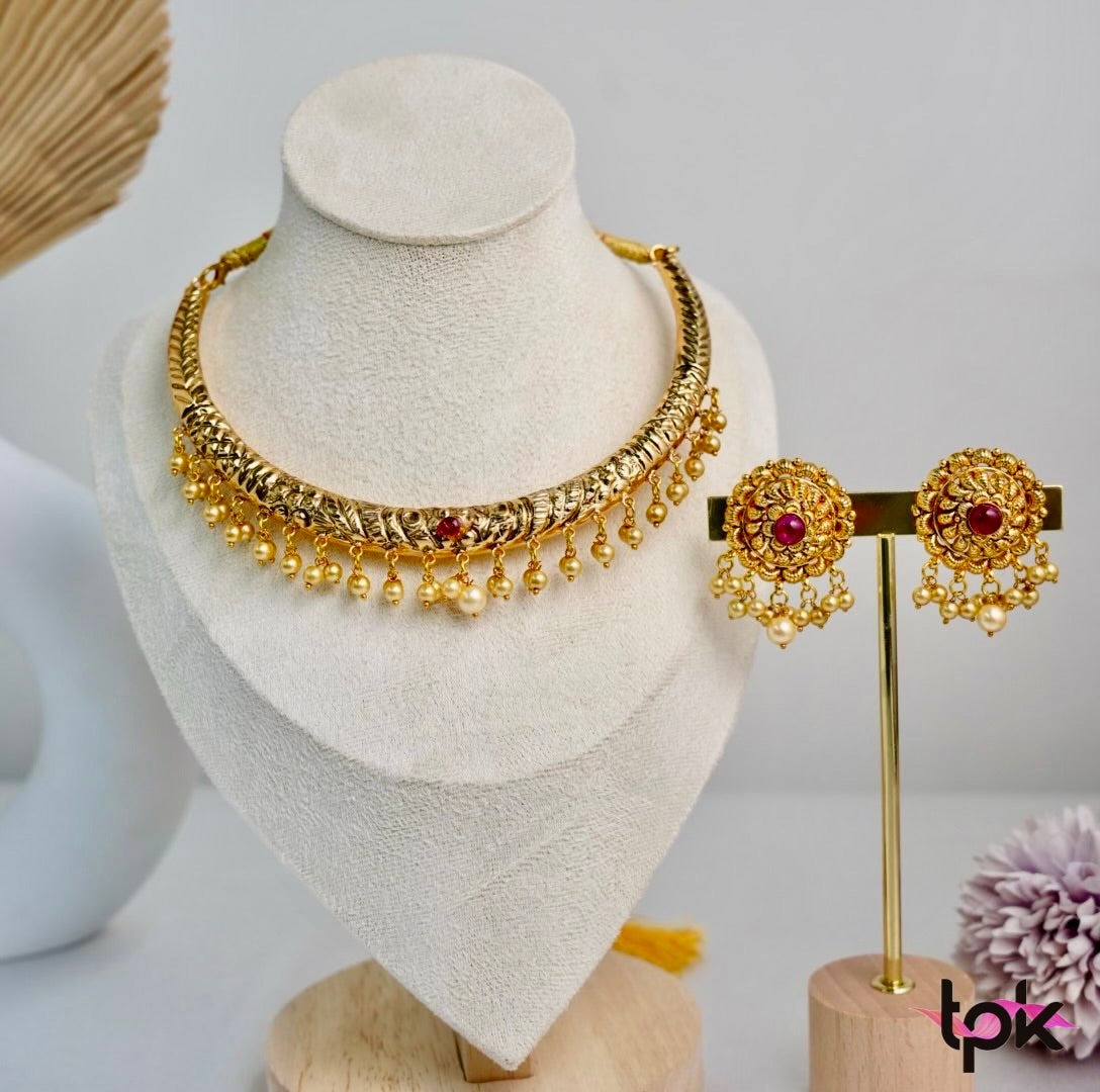 Gold Plated Hasli set (Copper Base)