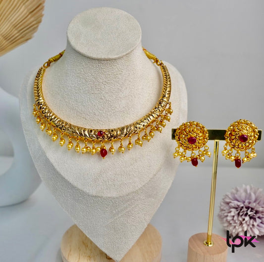 Gold Plated Hasli set (Copper Base)