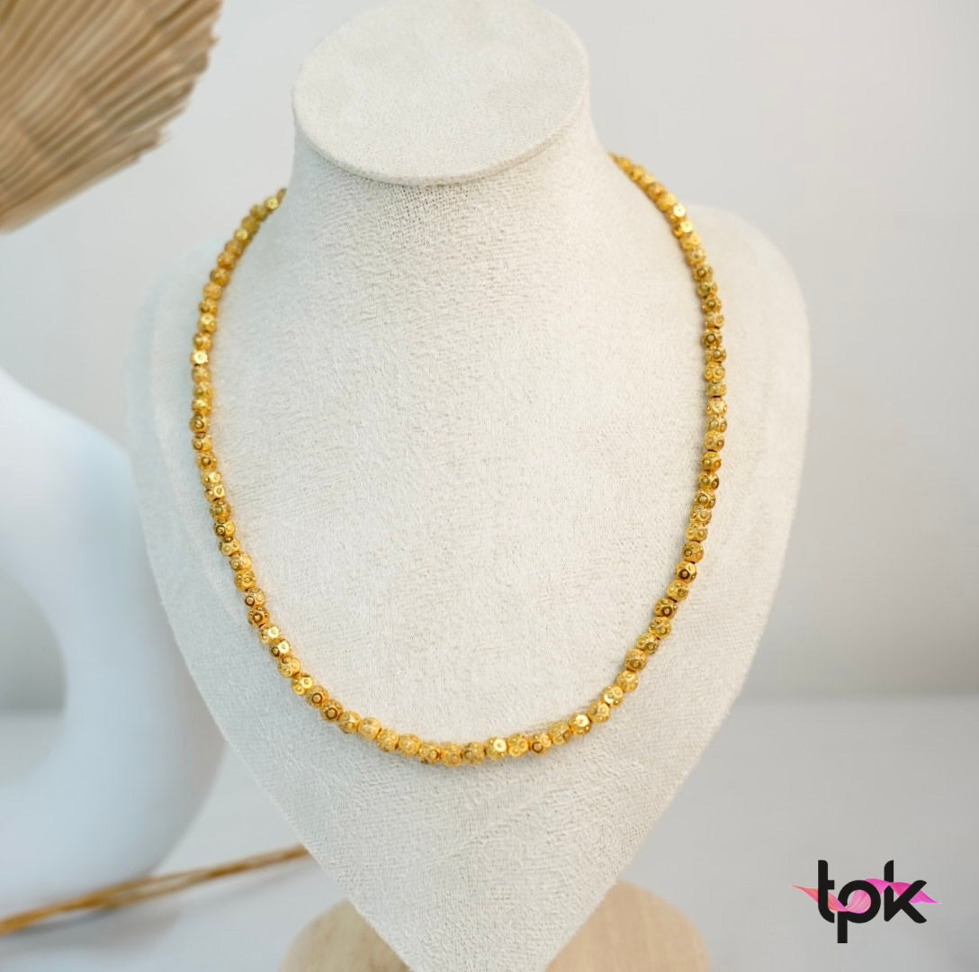 Gold Plated Mala Set (Copper Base)