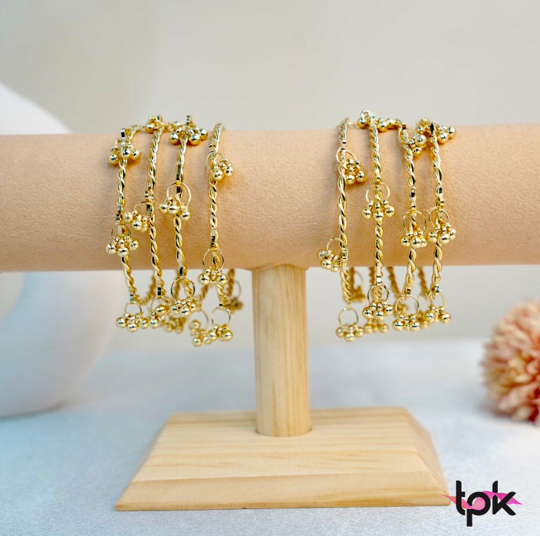 Kashmiri Ghungroo Bangles Pair (Set of 8)