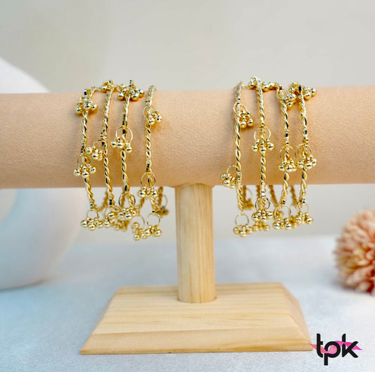 Kashmiri Ghungroo Bangles Pair (Set of 8)