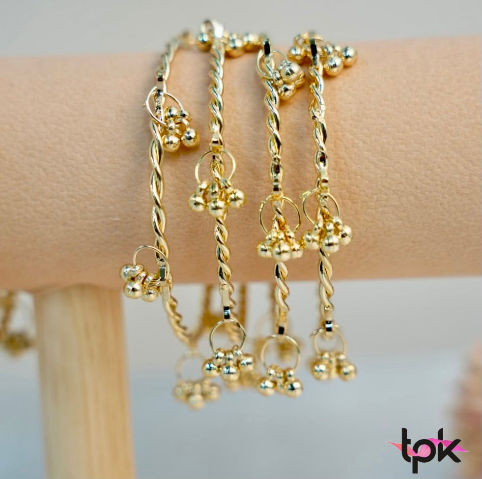 Kashmiri Ghungroo Bangles Pair (Set of 8)