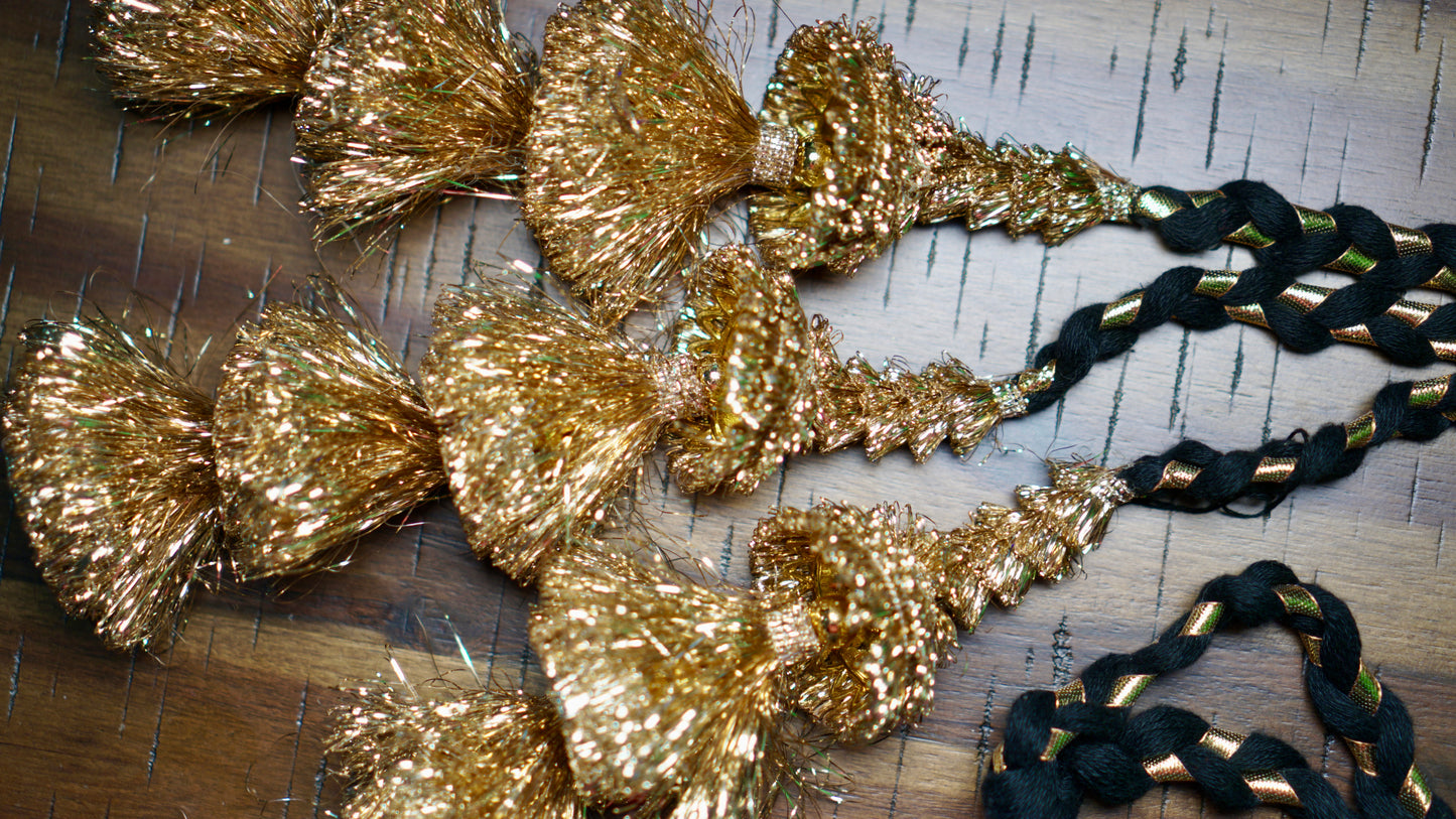 Gold Tassel Ghungroo Paranda