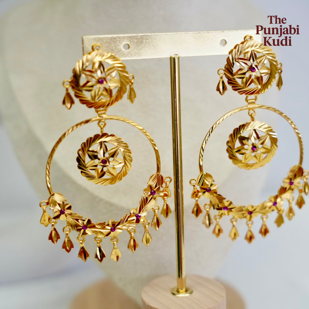 Pippal Patti Earrings Tikka Set