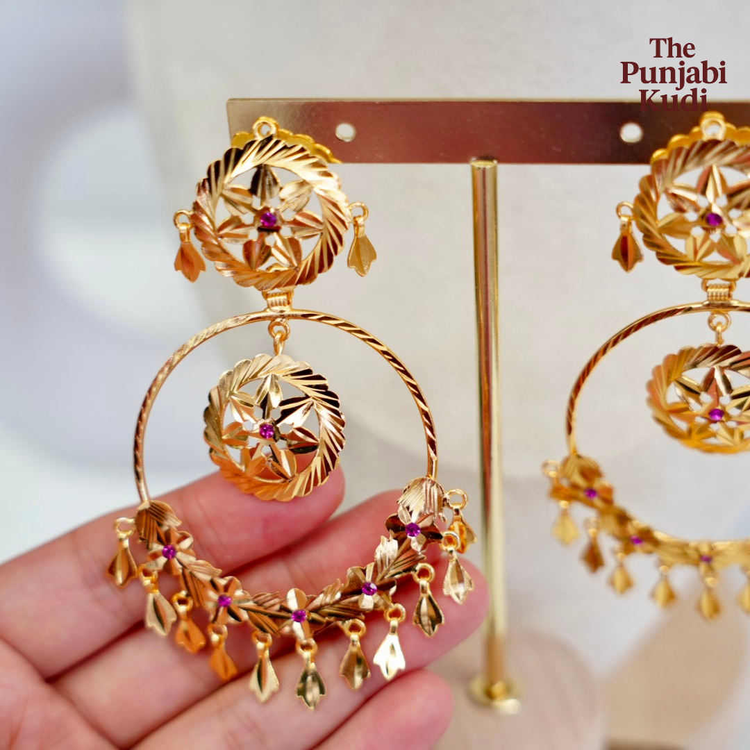 Pippal Patti Earrings Tikka Set