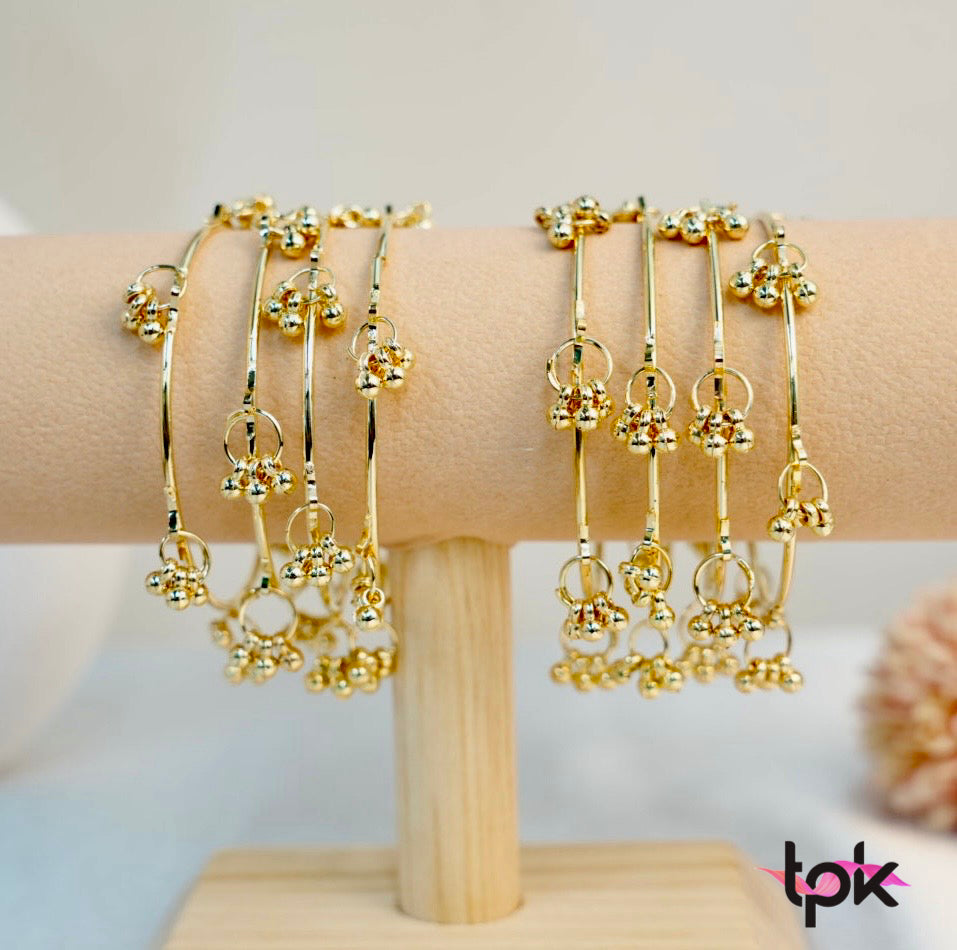 Kashmiri Ghungroo Bangles Pair (Set of 4)
