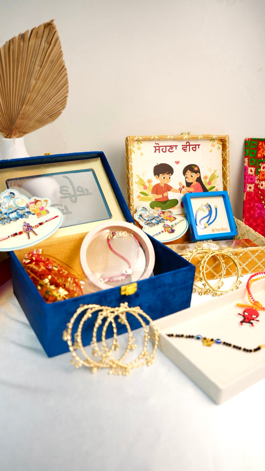 Rakhi gift hamper - blue(empty box)