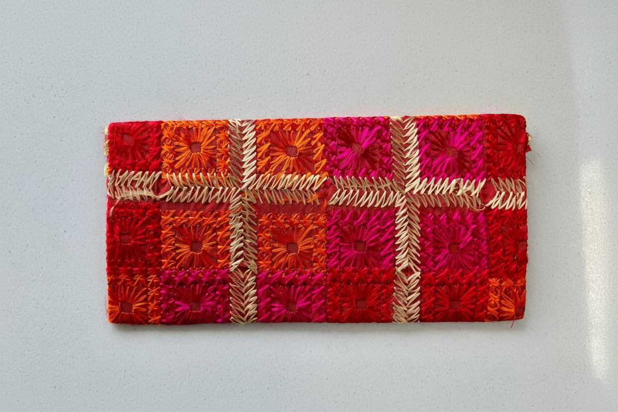 Shagun Lifafa – Phulkari Embroidered Envelope
