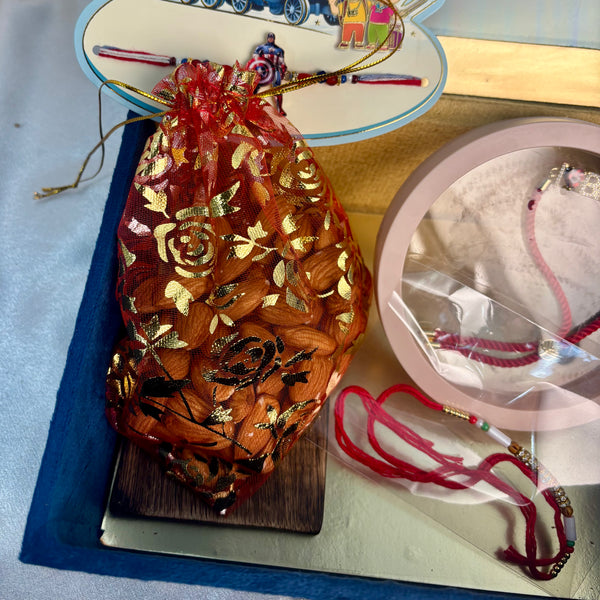 Dry Fruit Gift Bags | Almonds or Cashews | Perfect for Rakhi Hampers & Festive Gifting