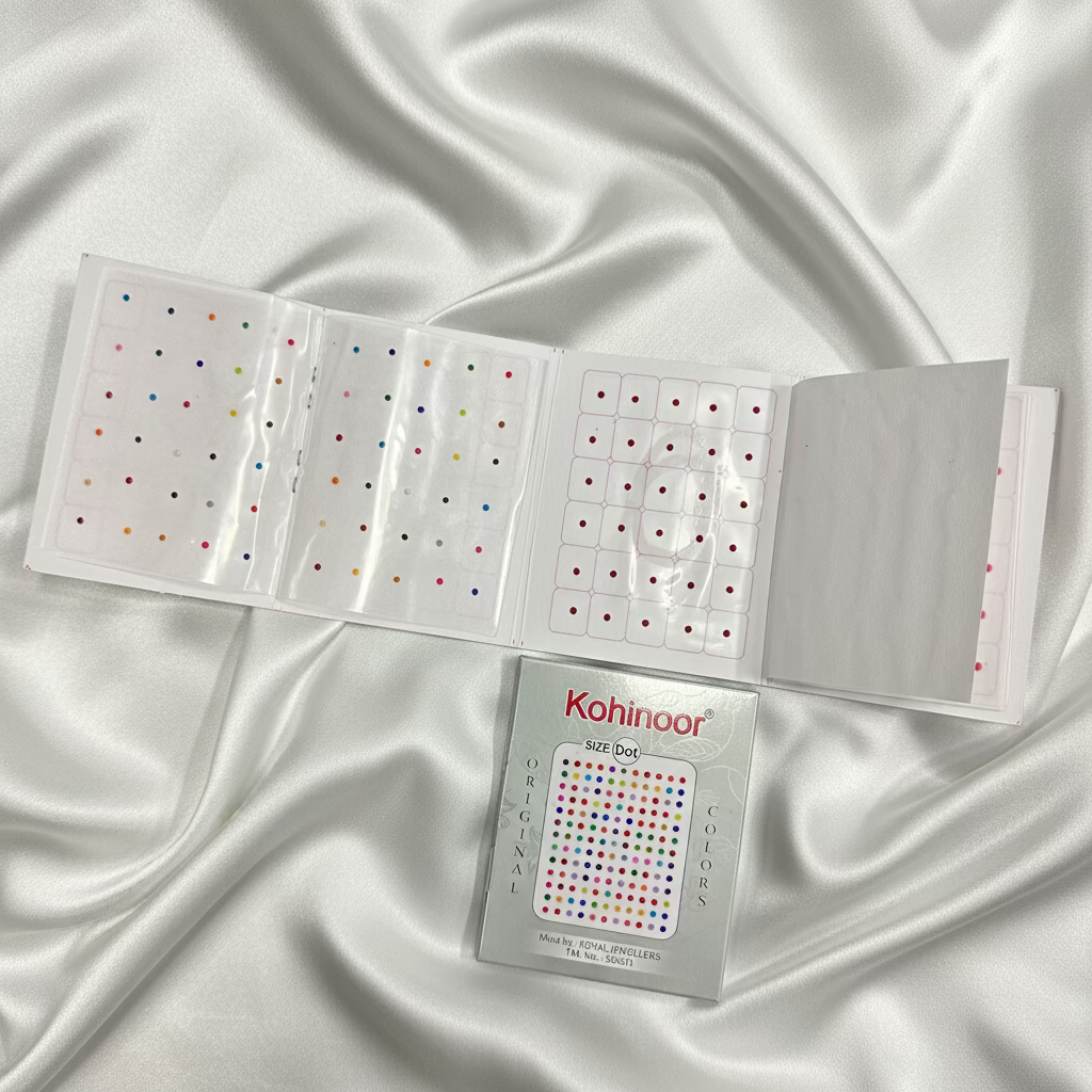 Plain Multicolor Velvet Bindis